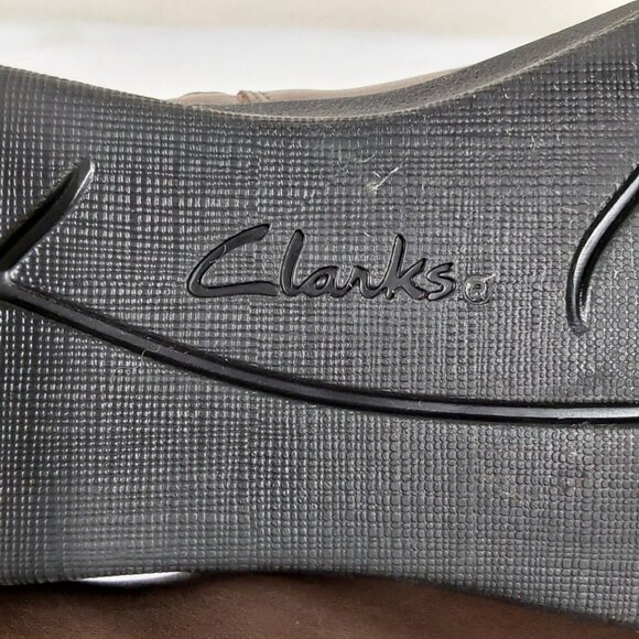 Clarks Hope Cody Brown Leather Ankle Comfort Boot Bootie - 7 - Good Condition - Picture 10 of 12